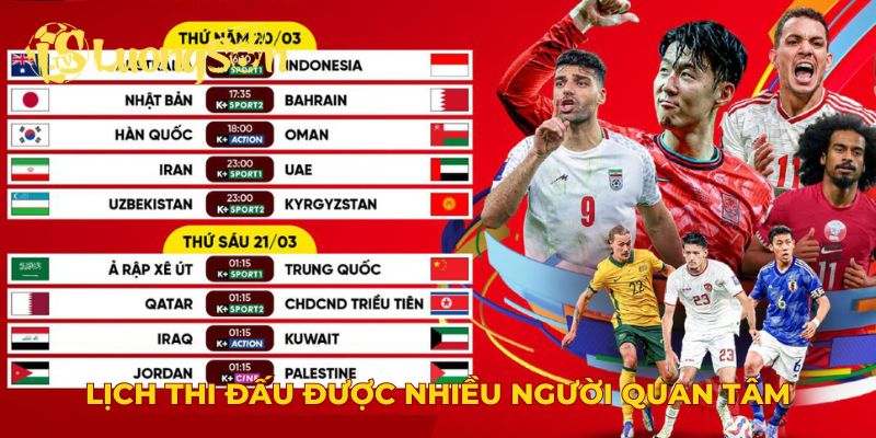 Lịch thi đấu Luongson TV được nhiều người quan tâm